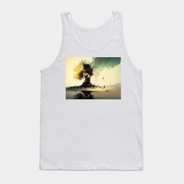 Nature Scene Tank Top by Walter WhatsHisFace